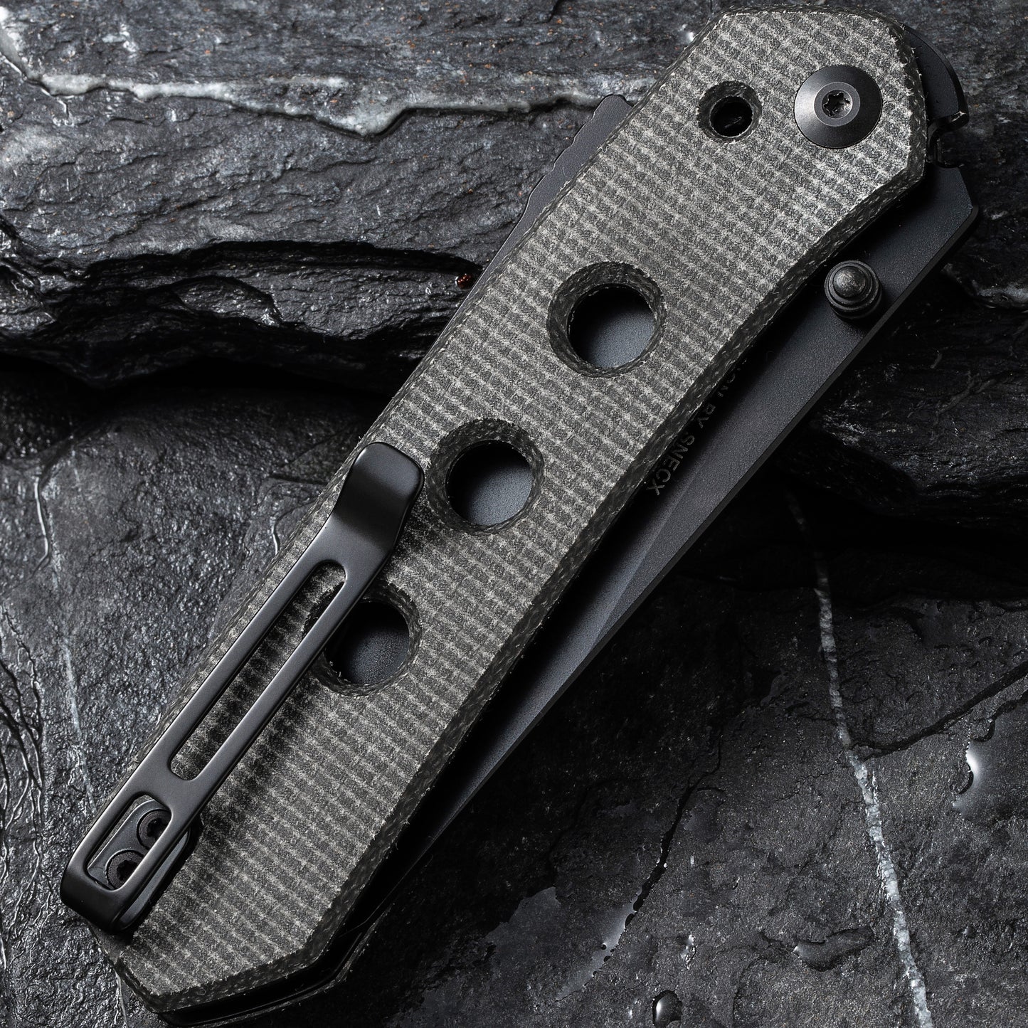Civivi Vision FG Micarta Handle, Dark Green