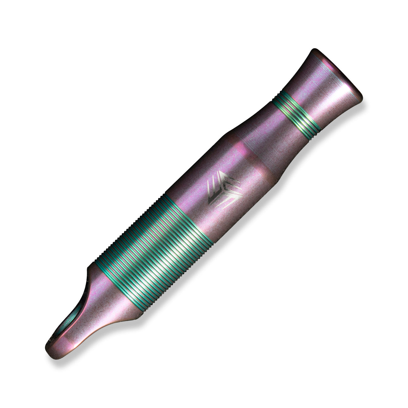 WEKNIFE A-05P Titanium Whistle With Brown Paracord, Purple