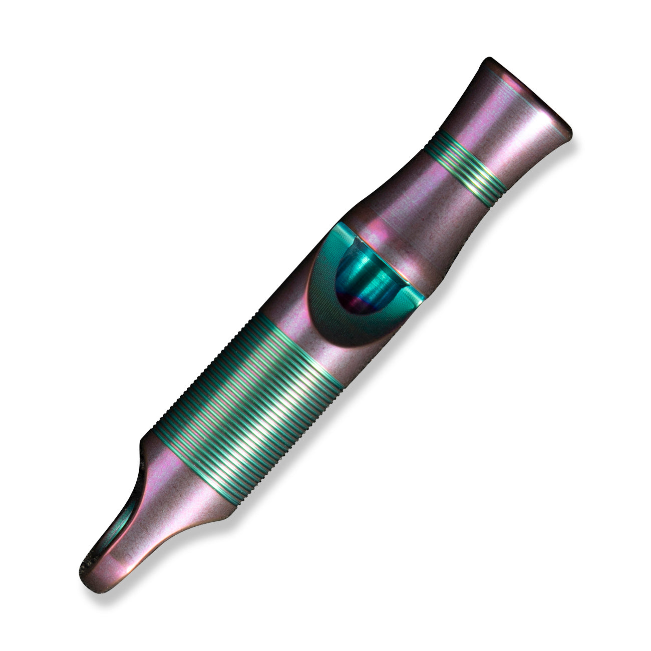 WEKNIFE A-05P Titanium Whistle With Brown Paracord, Purple