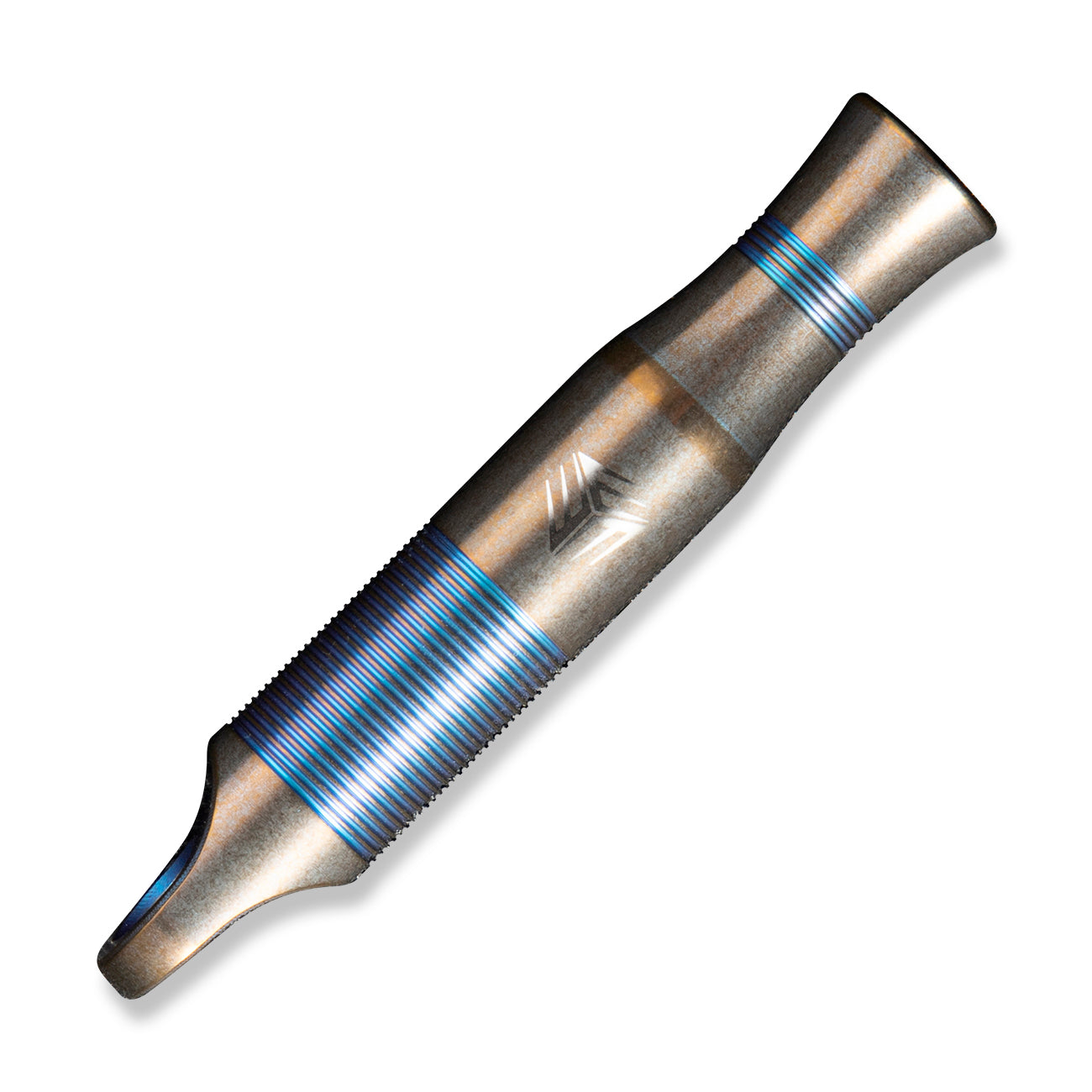 WEKNIFE A-05P Titanium Whistle With Brown Paracord, Blue