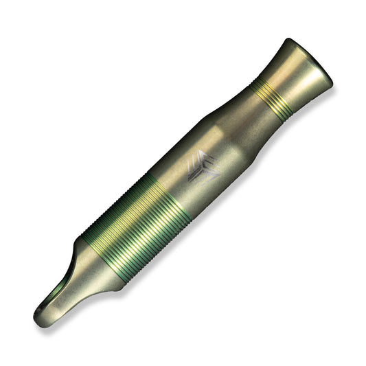 WEKNIFE A-05P Titanium Whistle With Brown Paracord, Green