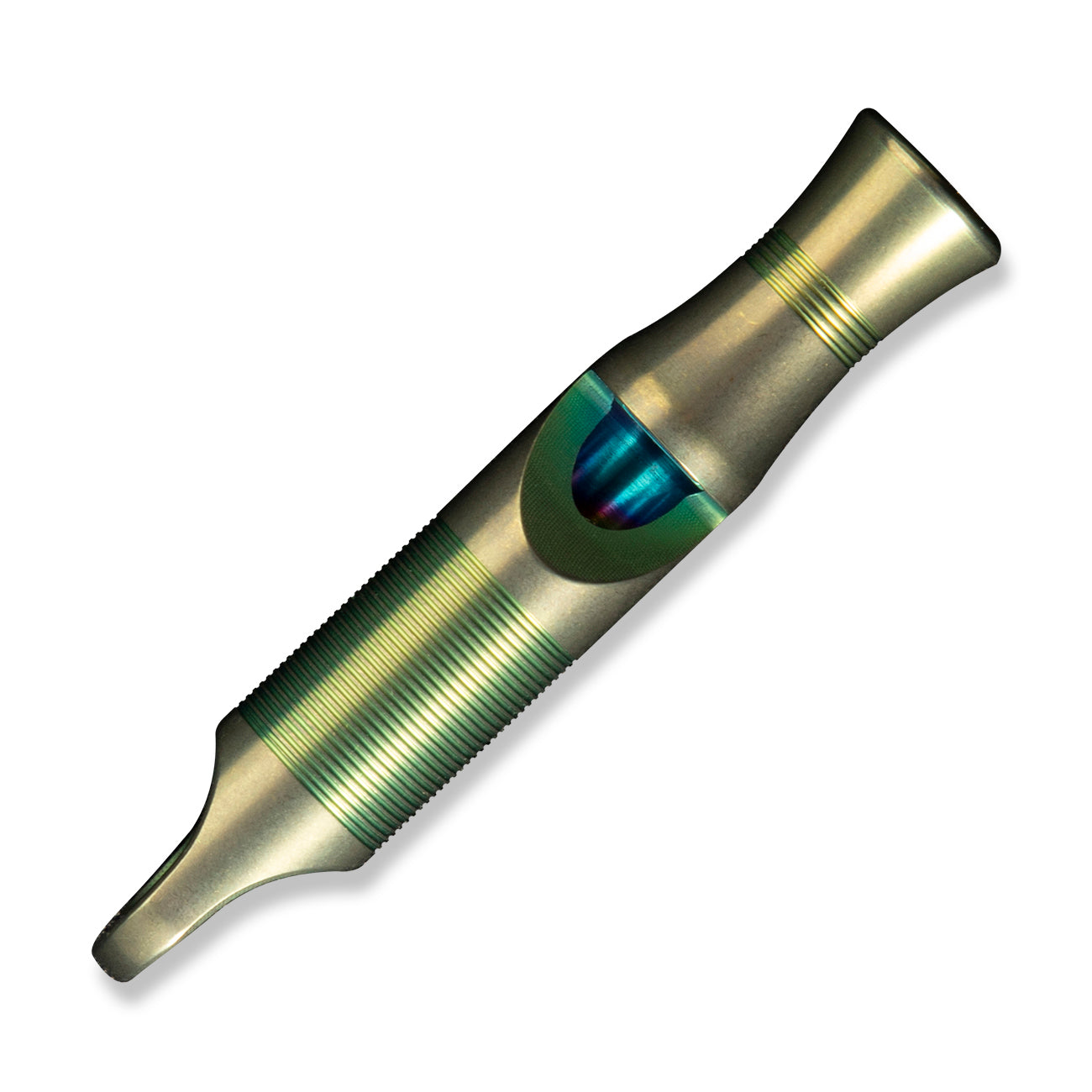 WEKNIFE A-05P Titanium Whistle With Brown Paracord, Green