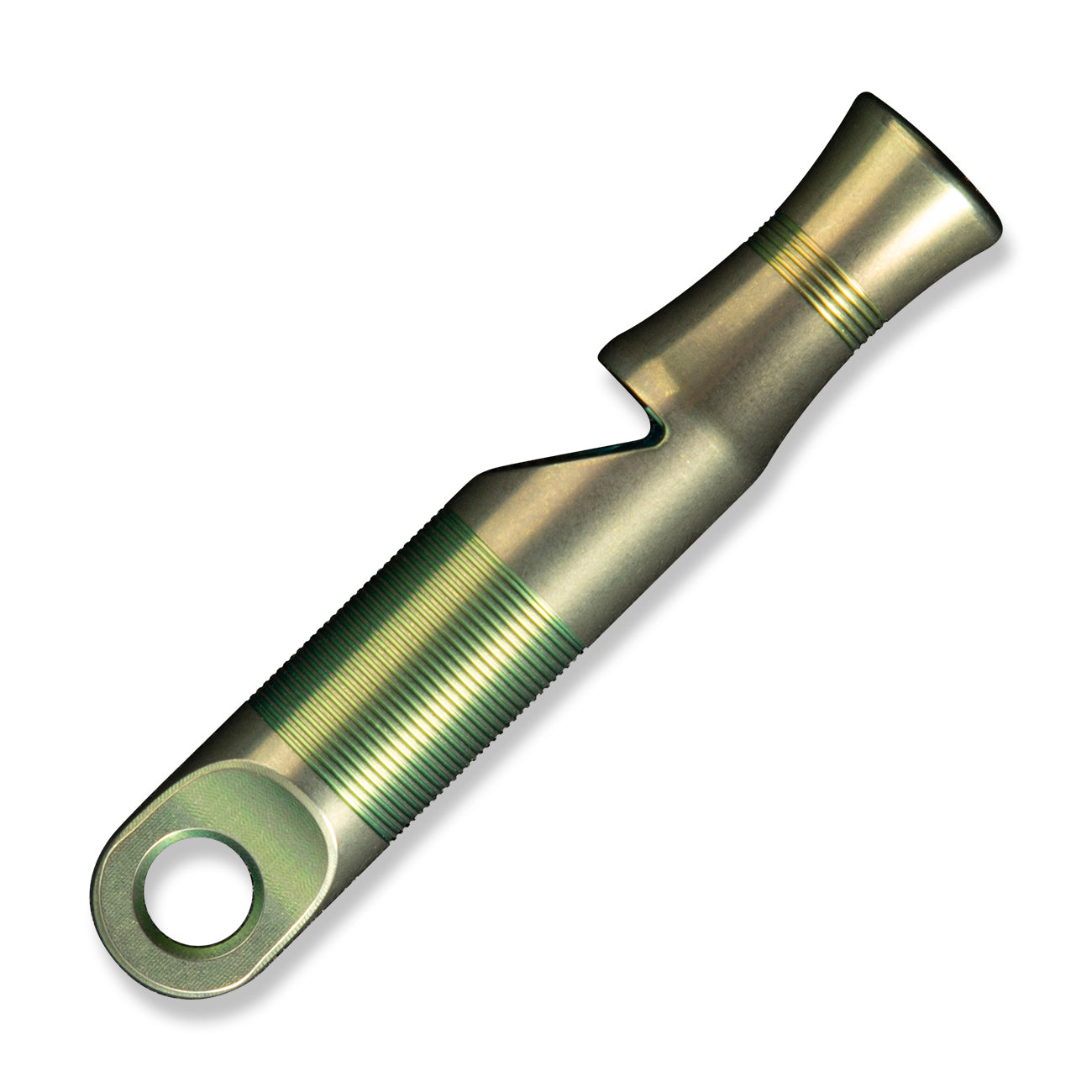 WEKNIFE A-05P Titanium Whistle With Brown Paracord, Green
