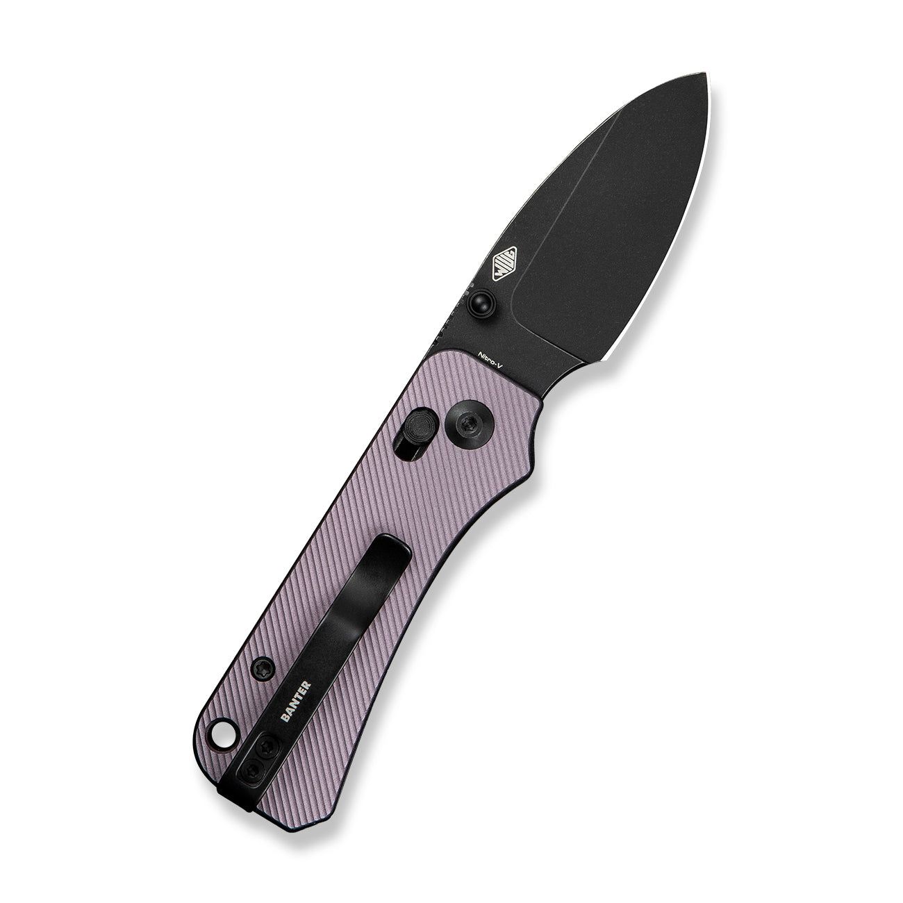 Civivi Baby Banter 2, Purple Aluminum/Black Stonewashed