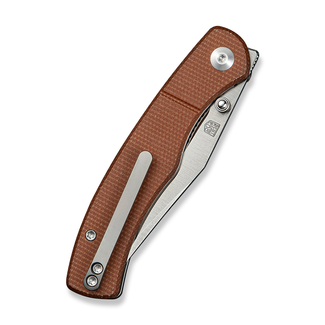 Civivi Clingman, Brown Micarta / Satin Finished