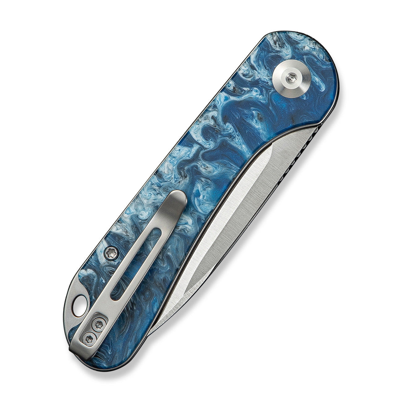 Civivi Elementum Slip Joint, Blue Ocean Resin / Satin Finished