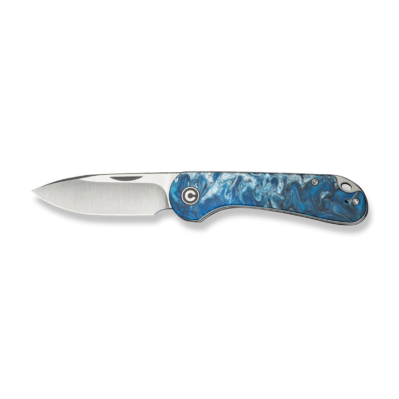 Civivi Elementum Slip Joint, Blue Ocean Resin / Satin Finished