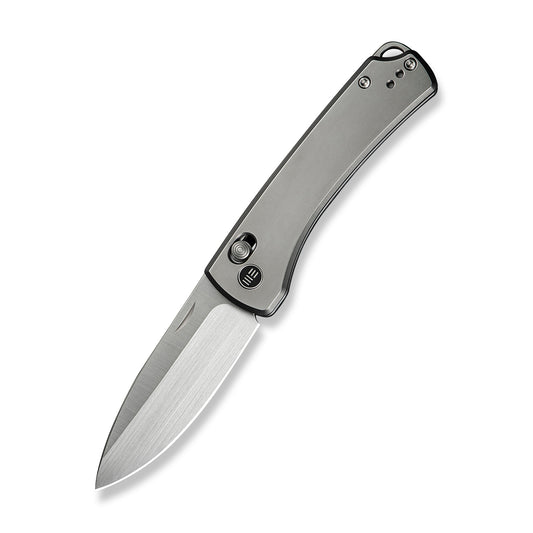 WEKNIFE Nightblade, Polished Bead Blasted Titanium / Hand Rubbed Satin