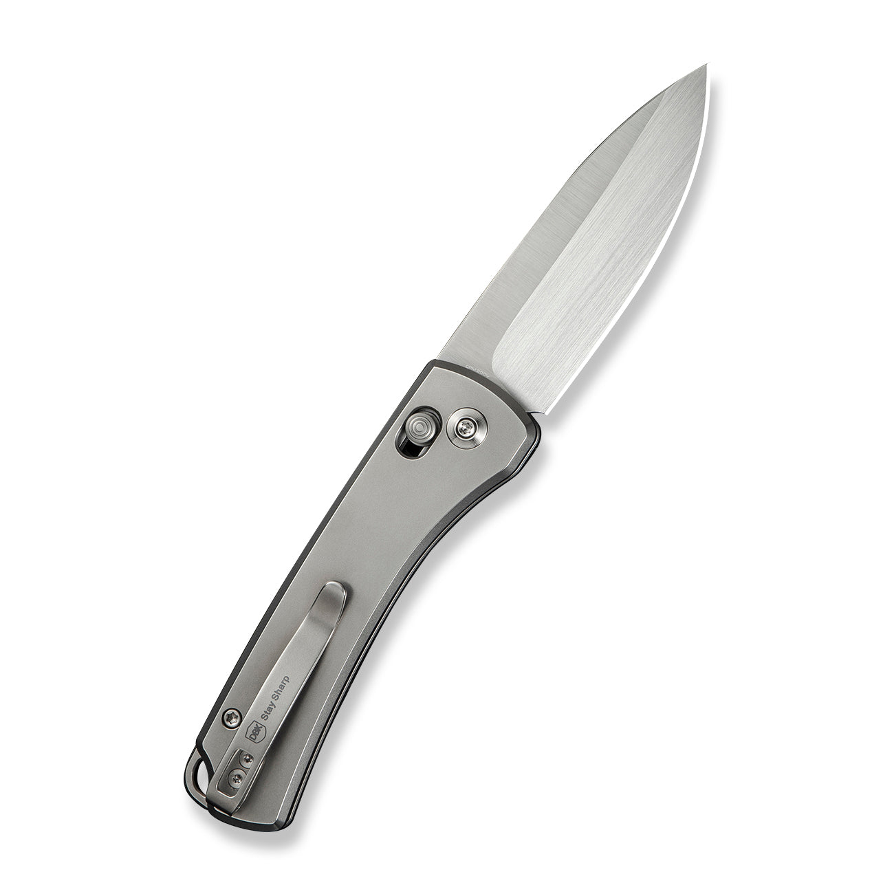 WEKNIFE Nightblade, Polished Bead Blasted Titanium / Hand Rubbed Satin