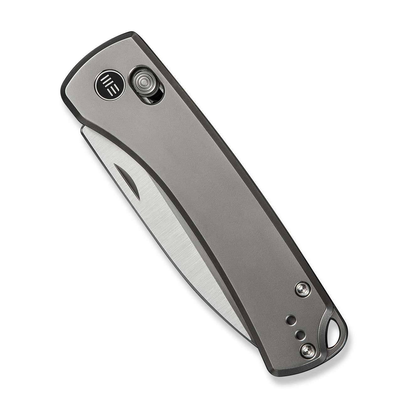 WEKNIFE Nightblade, Polished Bead Blasted Titanium / Hand Rubbed Satin