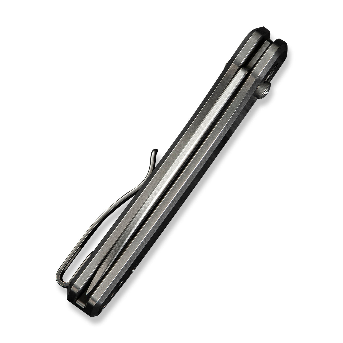 WEKNIFE Nightblade, Polished Bead Blasted Titanium / Hand Rubbed Satin