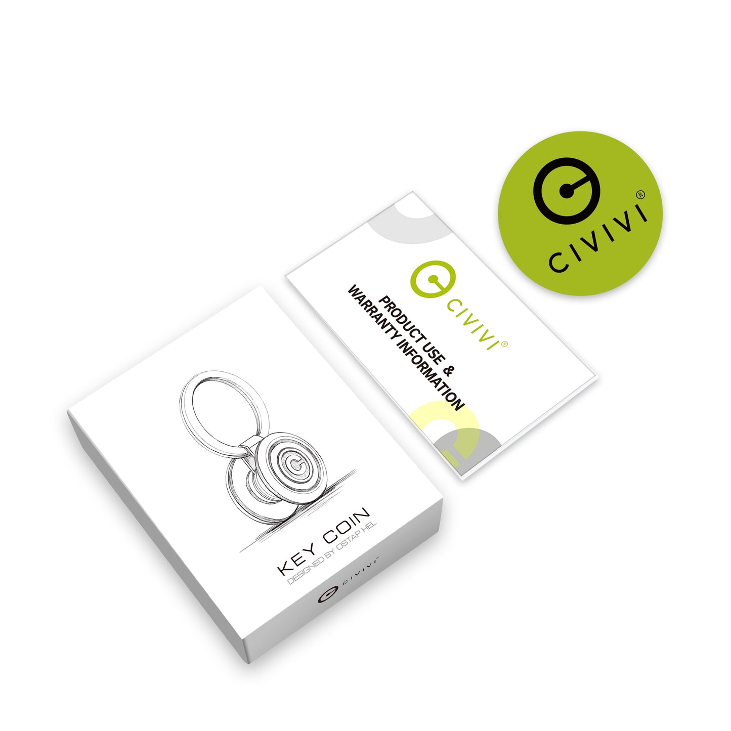 Civivi Key Coin Pocket Key Organizer, Red Aluminum