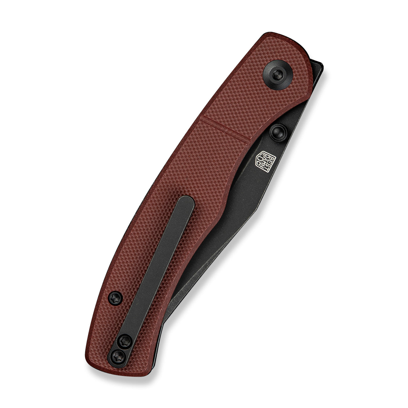 Civivi Clingman, Burgundy G10 / Black Stonewashed