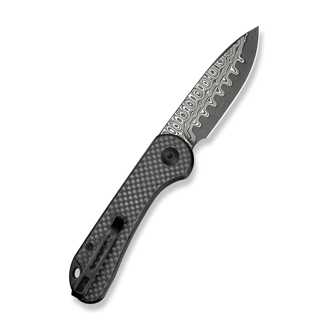 Civivi Elementum Slip Joint, Twill Carbon Fiber / Damascus