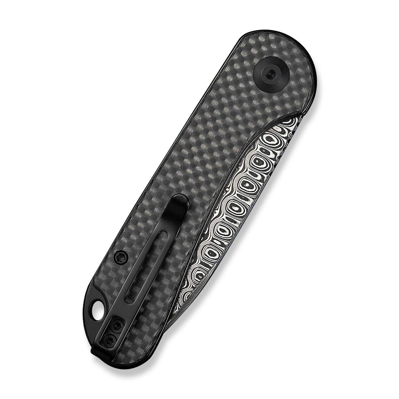Civivi Elementum Slip Joint, Twill Carbon Fiber / Damascus