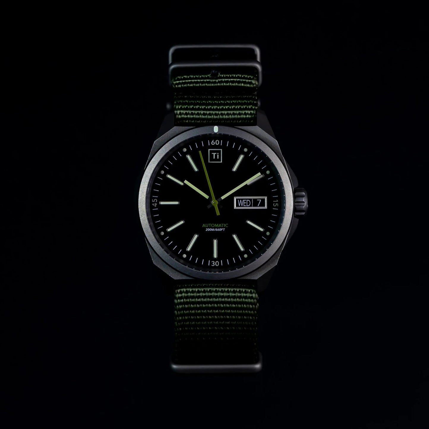 Big i Design Ti Field Watch Automatic, Stonewashed
