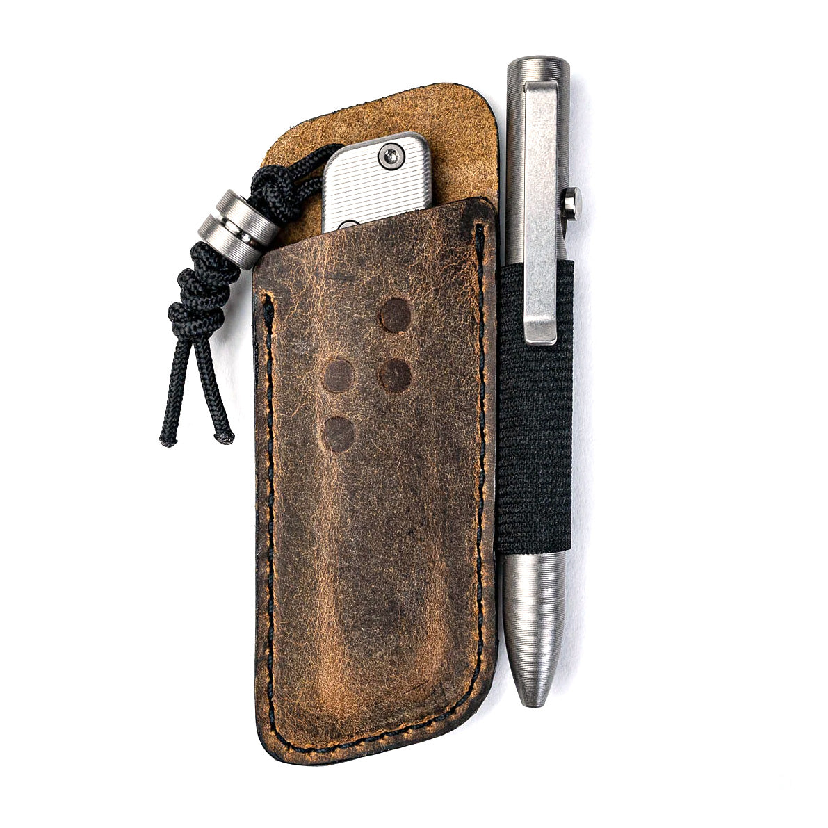 Tactile Knife Bexar Knife + Pen Slip, Brown