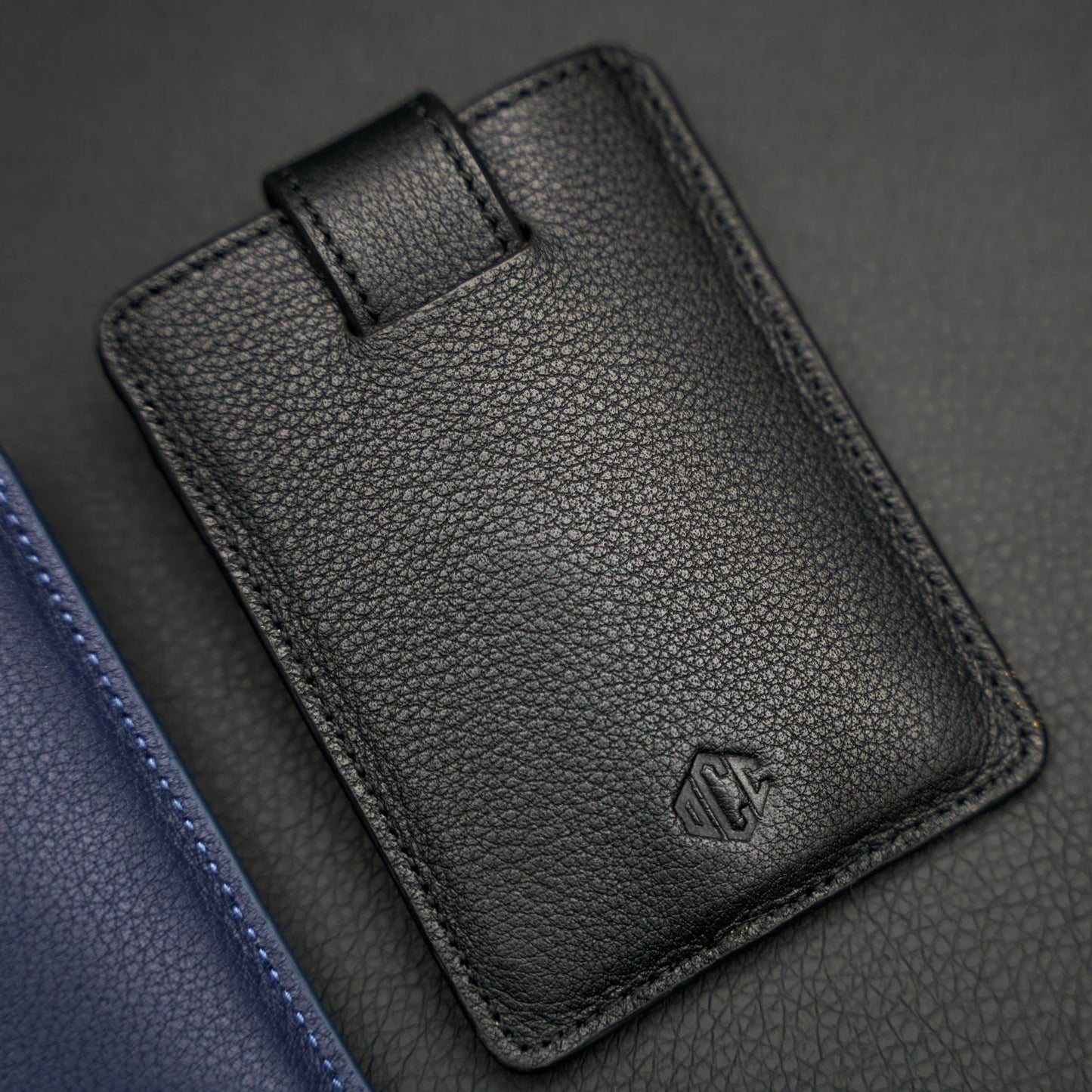 Daily Carry Co PT1 Leather Minimalist Wallet, Blue