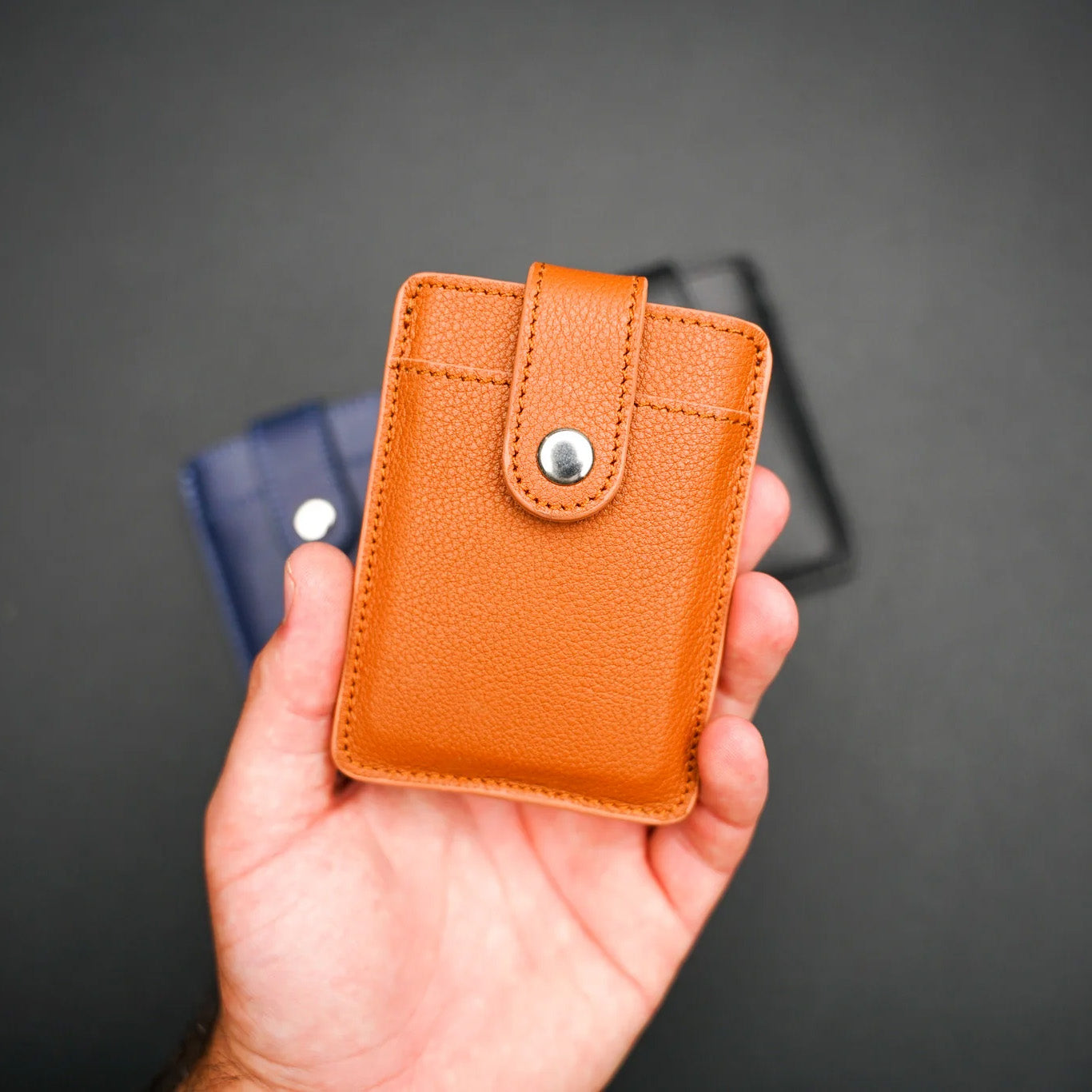 Daily Carry Co PT1 Leather Minimalist Wallet, Brown