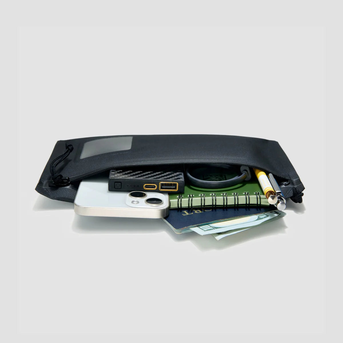 EVERGOODS ELEMENT Flat Pouch Small, Solution Dyed Black