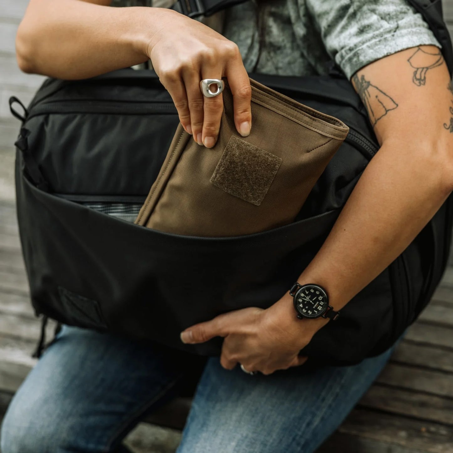 EVERGOODS Civic Access Pouch 1L, Coyote Brown