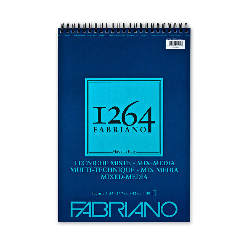Fabriano 1264 Mixed Media Spiral 300g A4 (30 ark)