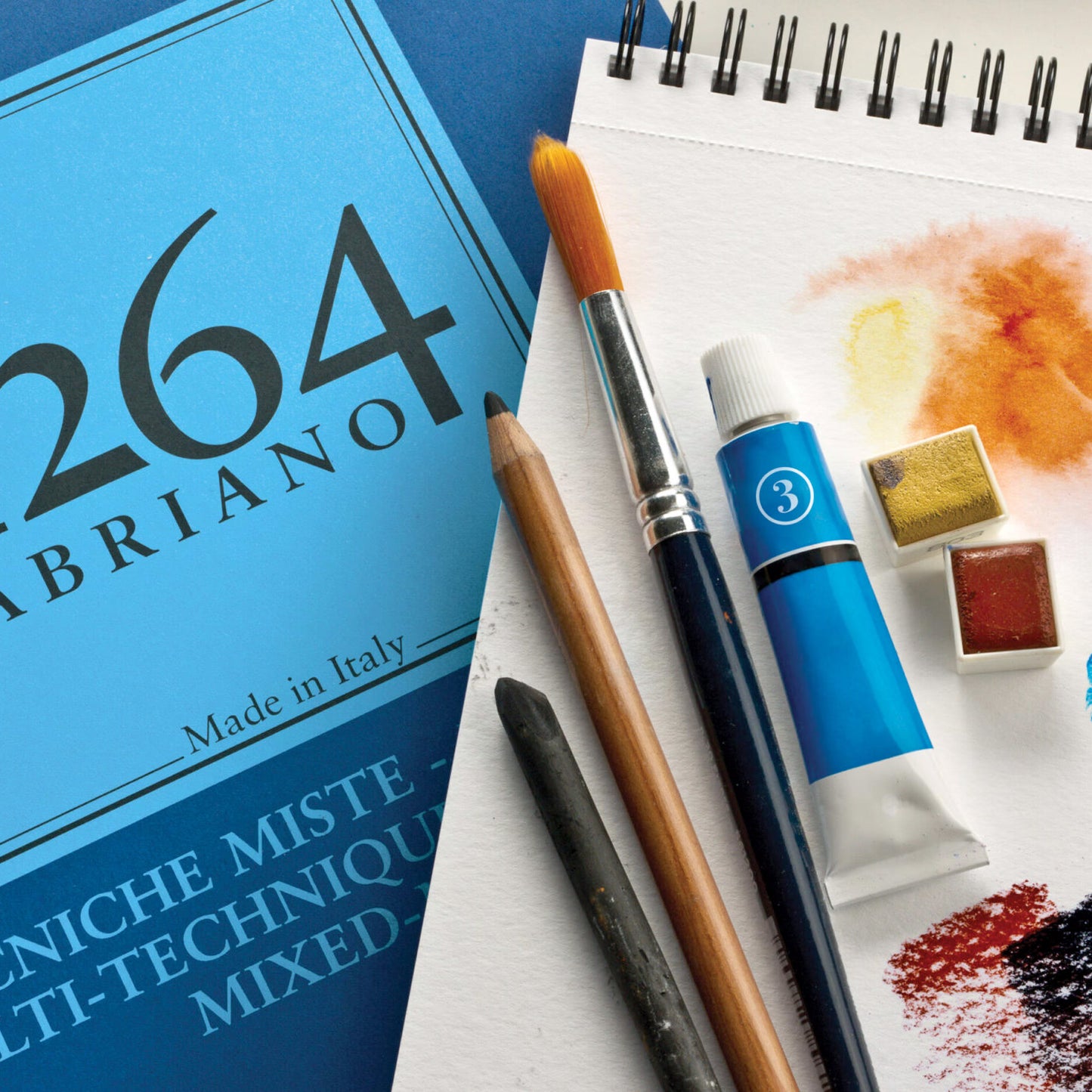 Fabriano 1264 Mixed Media Spiral 300g A4 (30 ark)