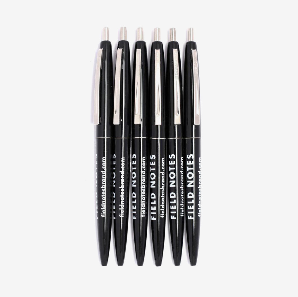 Field Notes Smooth Plastic Clic Pens (6-pakk)
