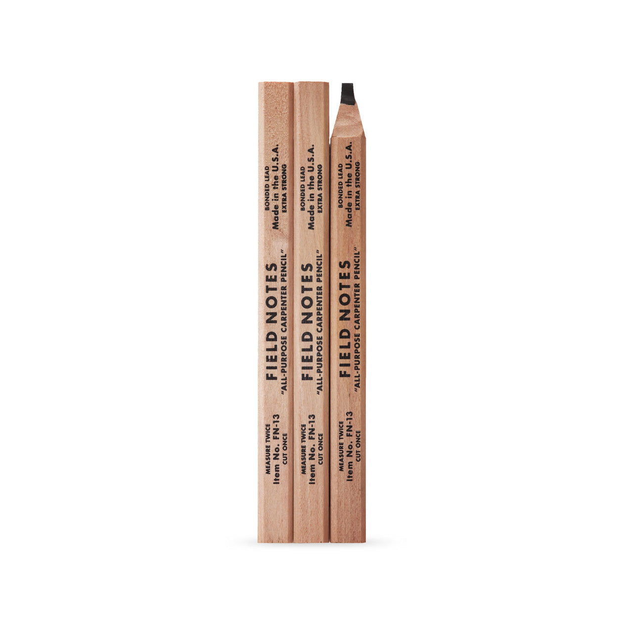 Field Notes Carpenter Pencil (3-pakk)