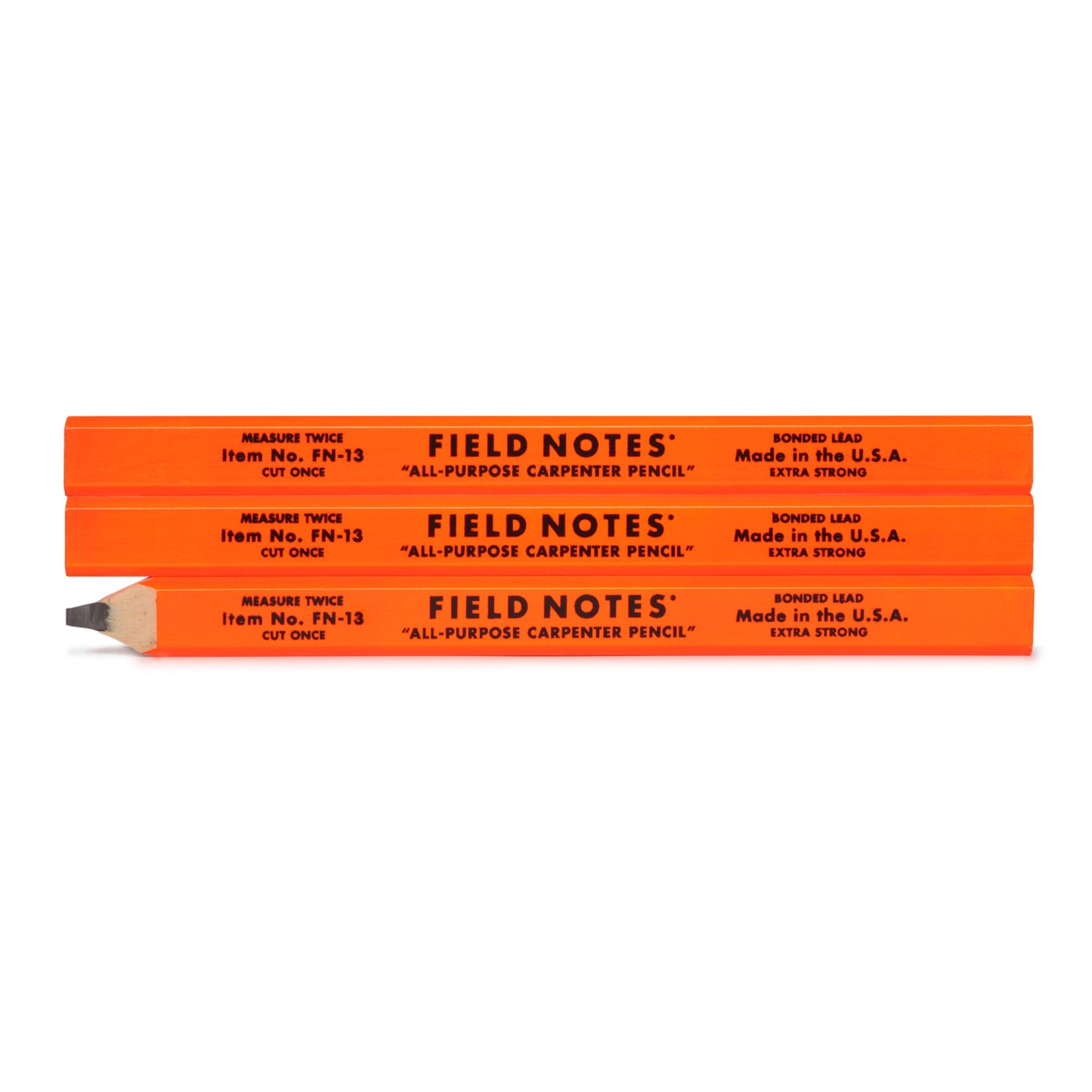 Field Notes Carpenter Pencil (3-pakk)