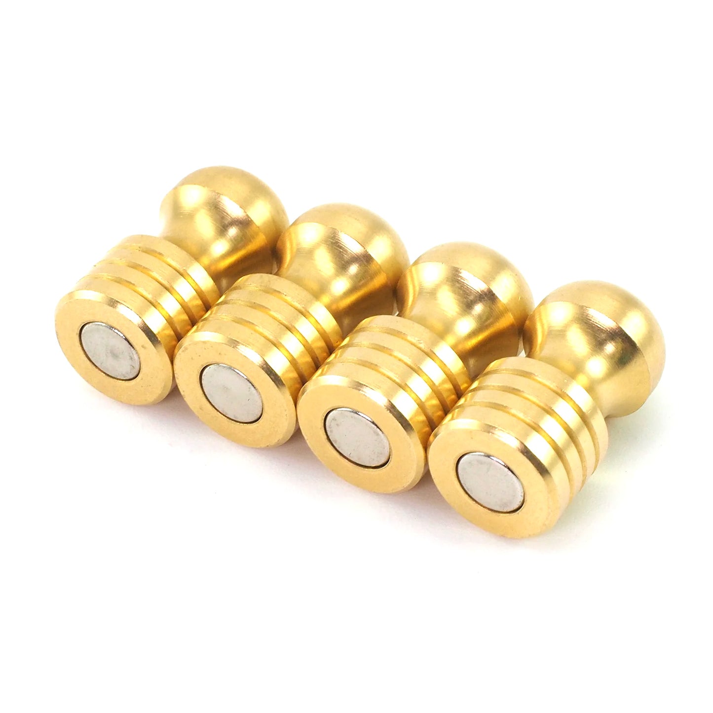 Prometheus Lights Fridge/Shop Magnets, 4 x Brass
