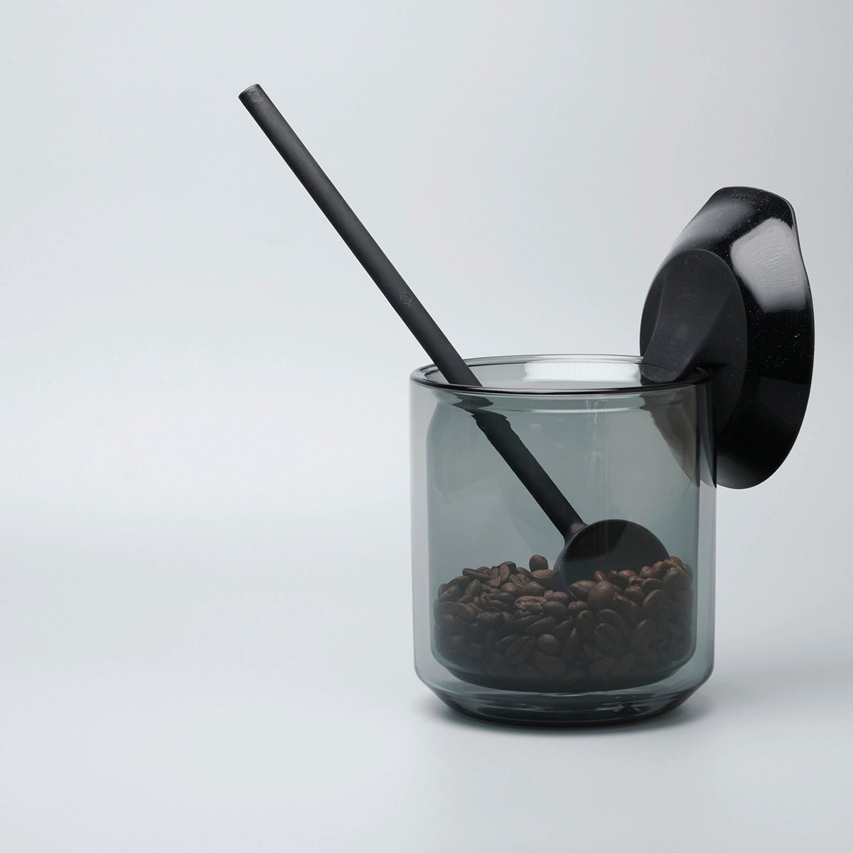 HMM Space Jar - Double wall glass container, Black