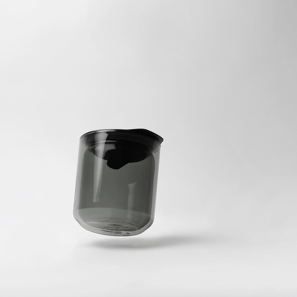 HMM Space Jar - Double wall glass container, Black