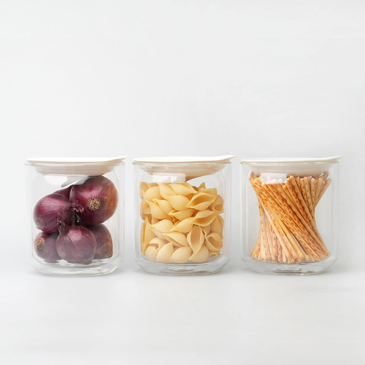 HMM Space Jar - Double wall glass container, Clear