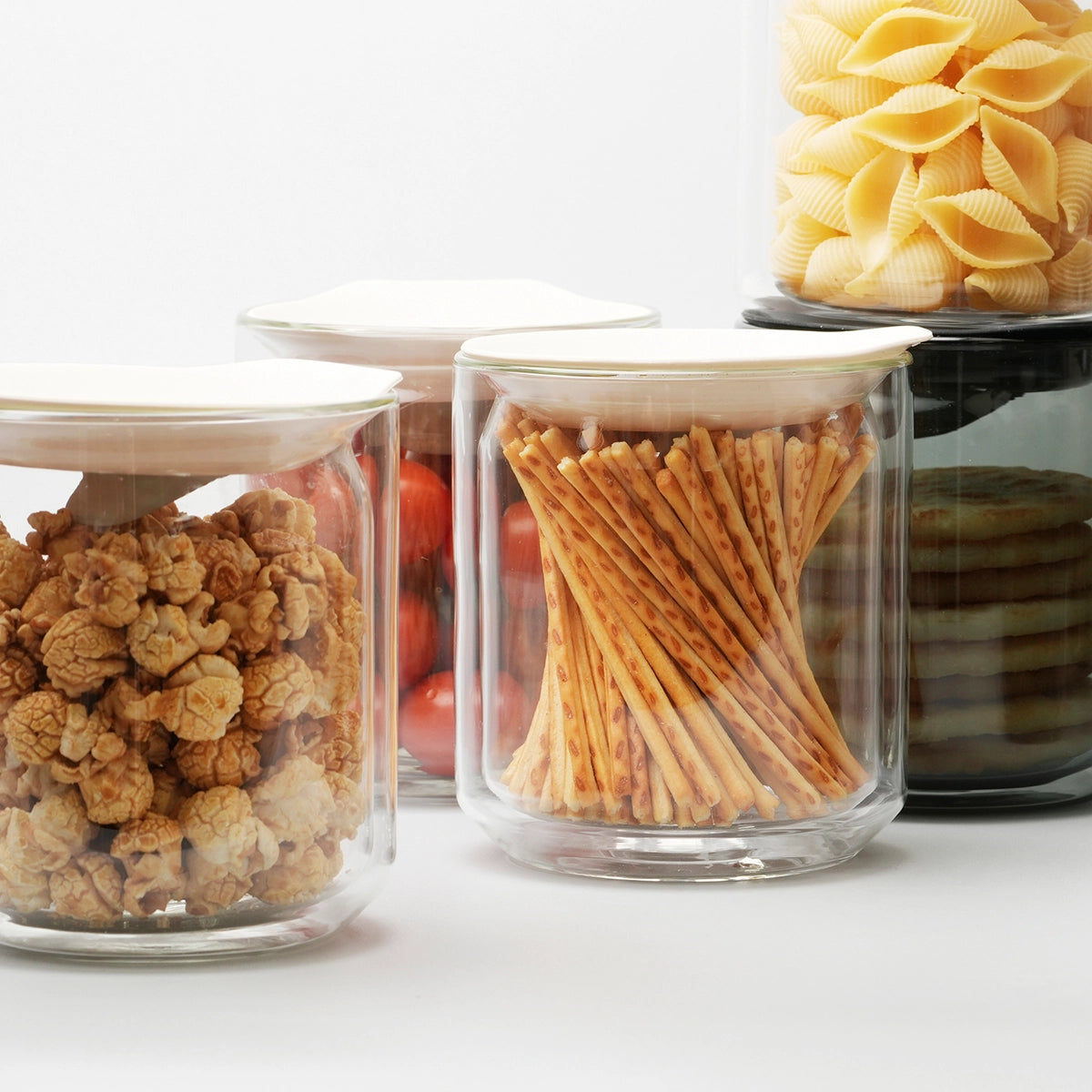 HMM Space Jar - Double wall glass container, Clear