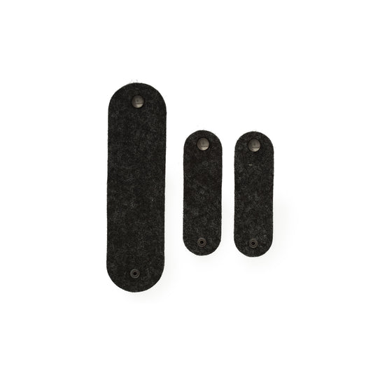 Oakywood Felt Cable Ties, 3-pakk