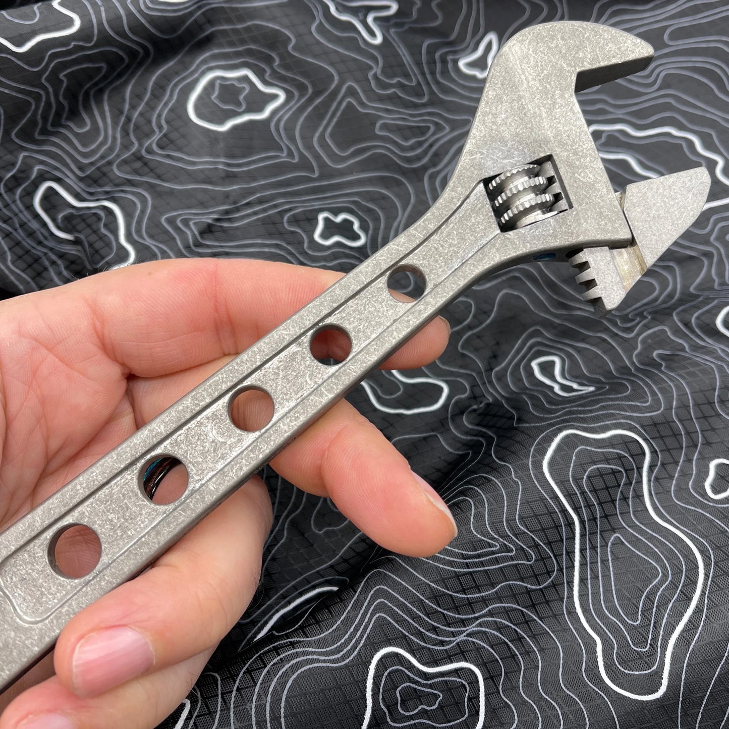 CountyComm 8 Inch - Titanium Adjustable Wrench