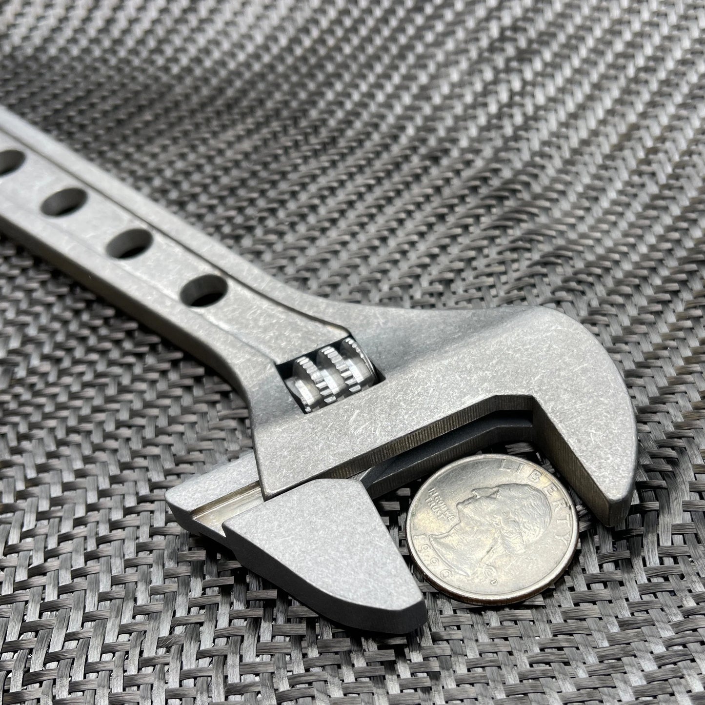 CountyComm 8 Inch - Titanium Adjustable Wrench