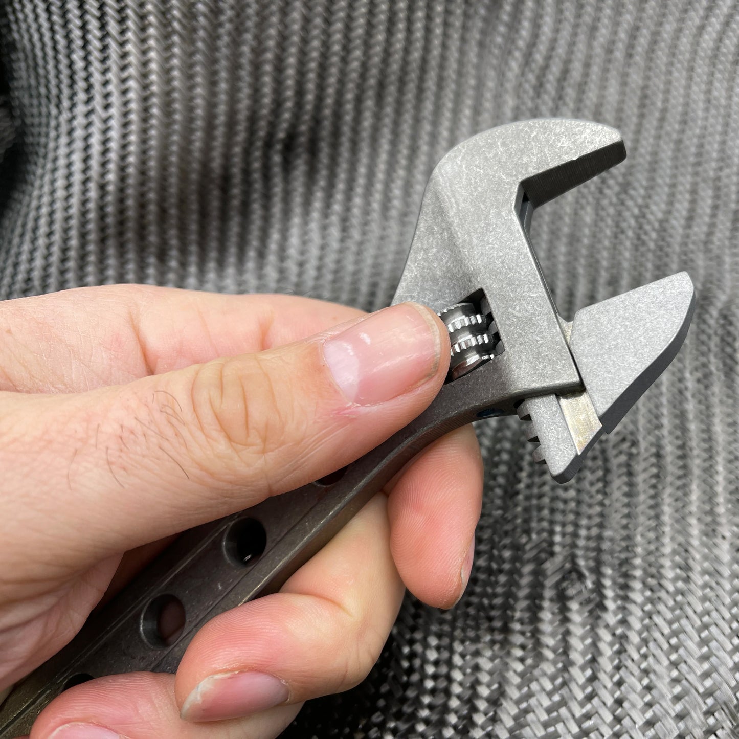 CountyComm 8 Inch - Titanium Adjustable Wrench