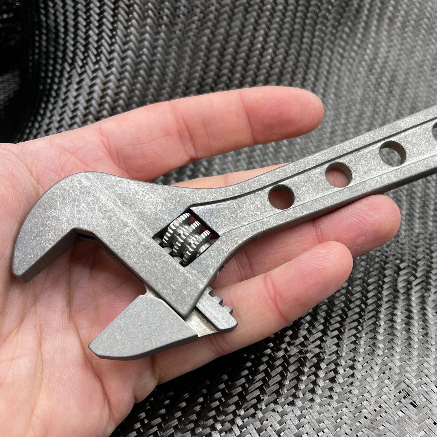 CountyComm 8 Inch - Titanium Adjustable Wrench