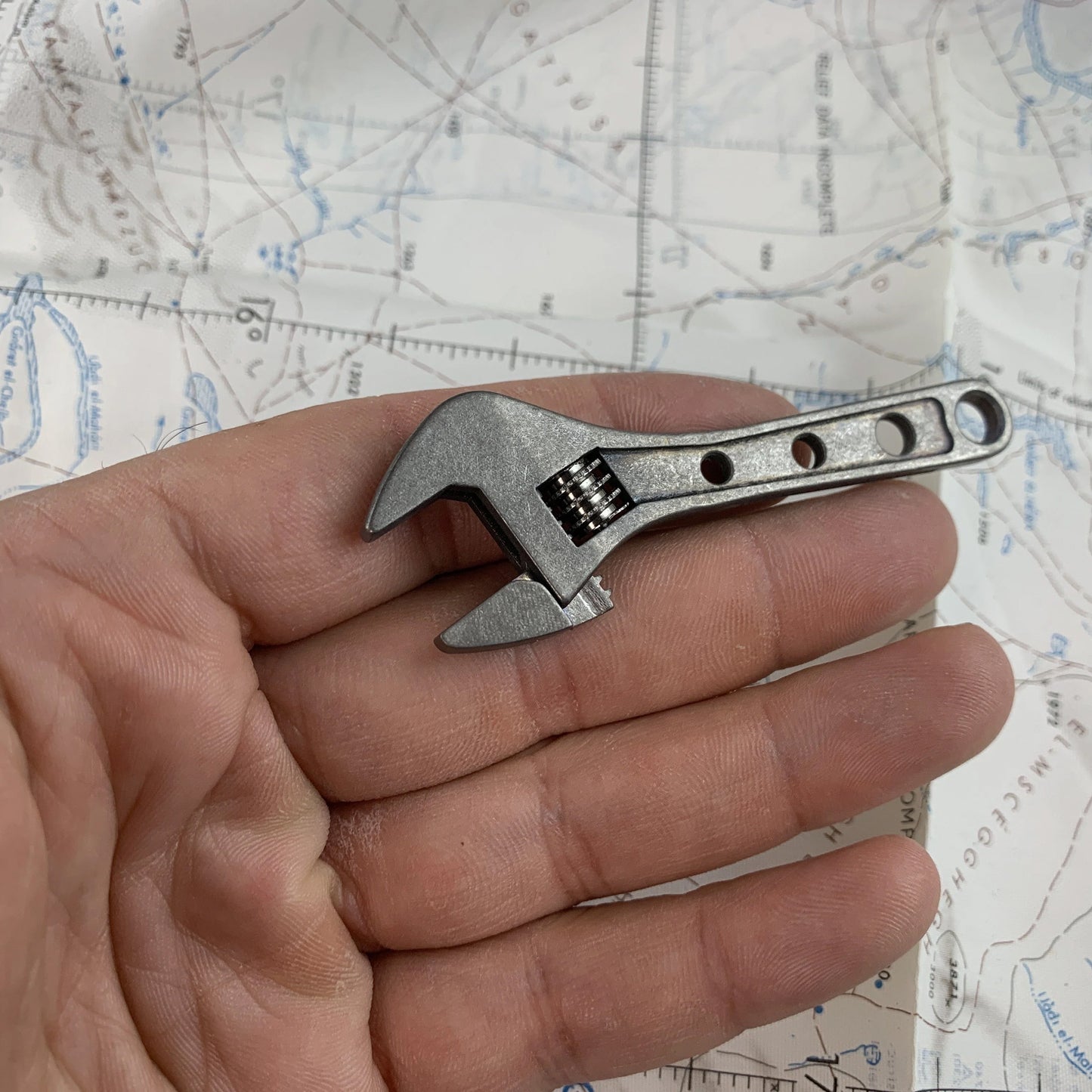 CountyComm Small Adjustable Wrench Titanium 3 Inch