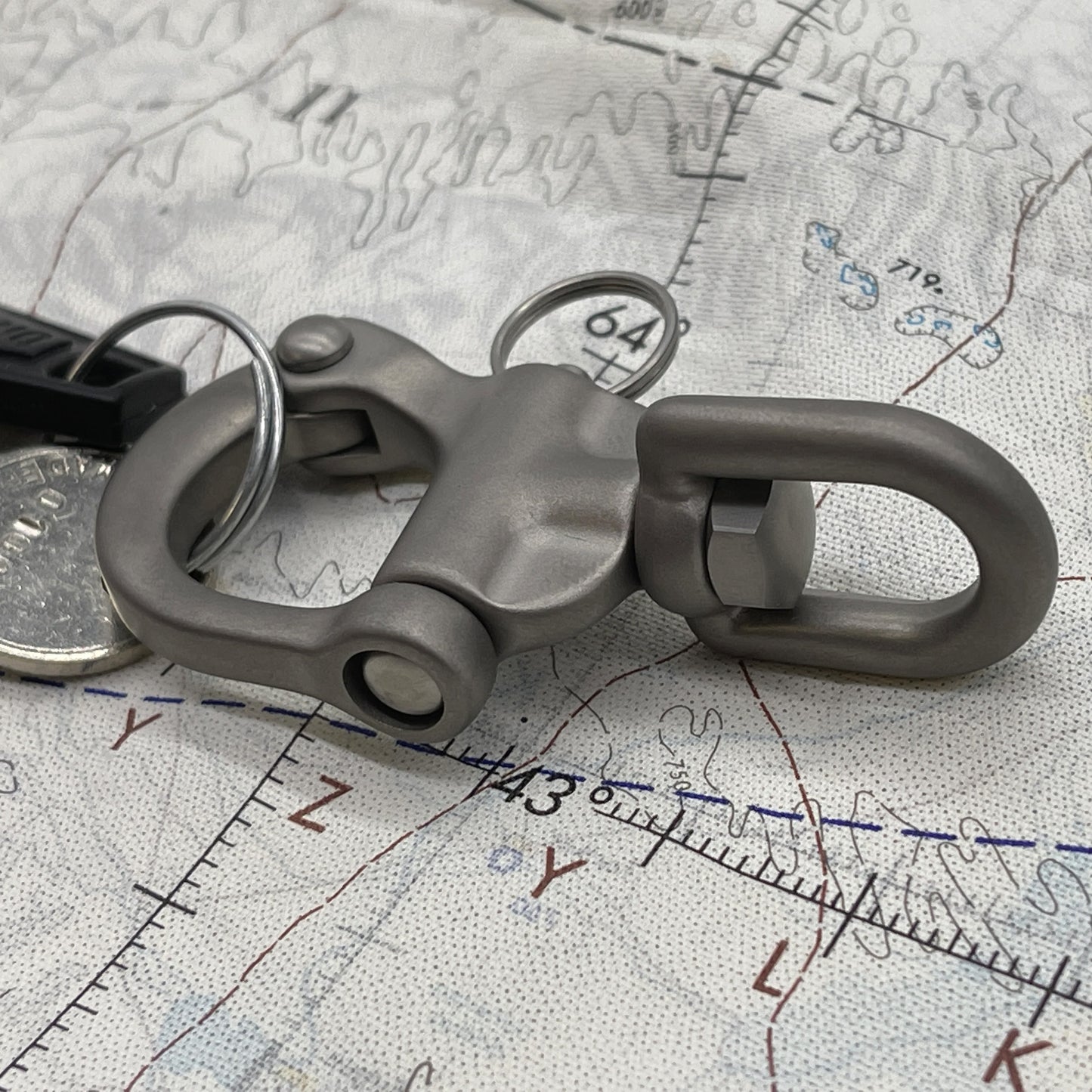 CountyComm Titanium Quick Release Snap Shackle
