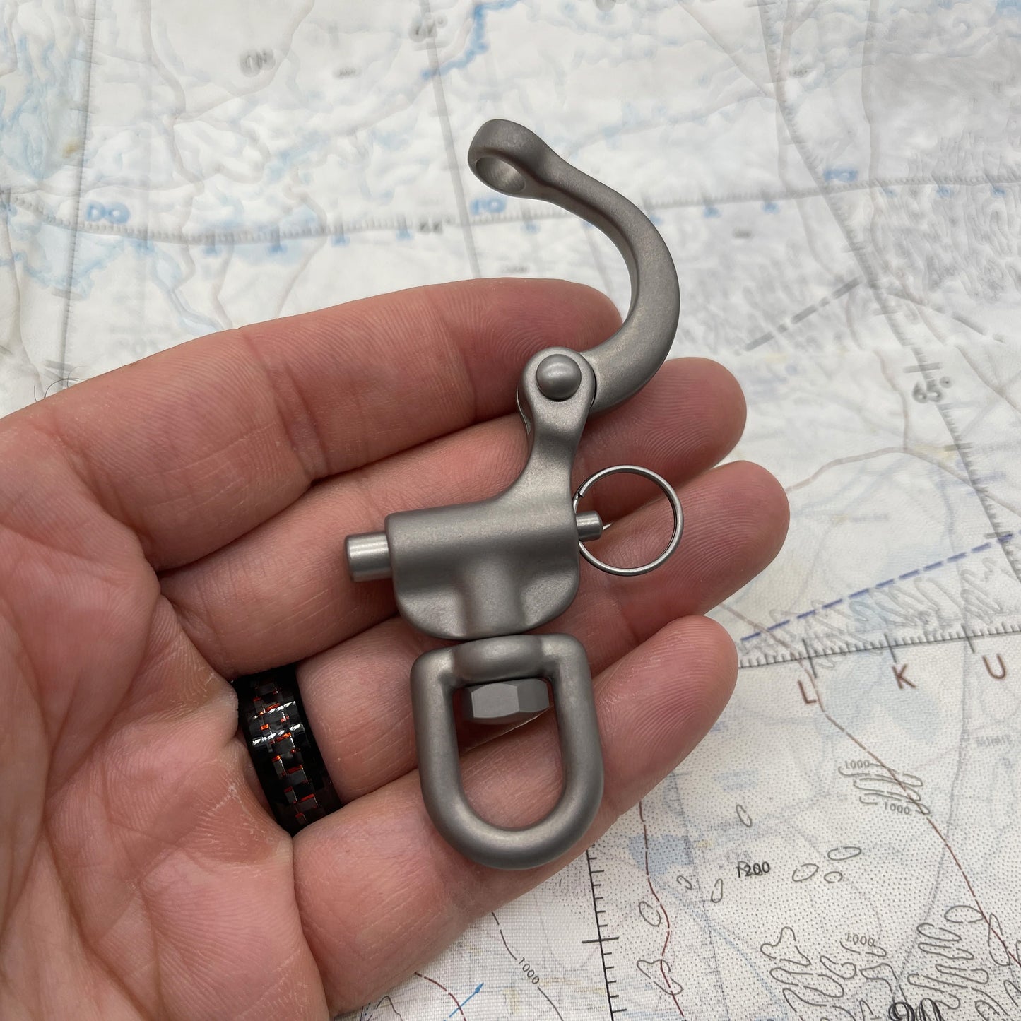 CountyComm Titanium Quick Release Snap Shackle