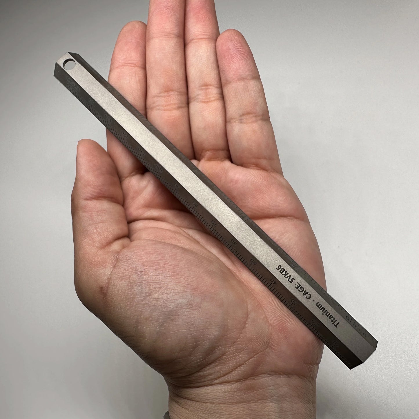 CountyComm Indestructible Machined Titanium Precision 6" Inch / 15CM Ruler