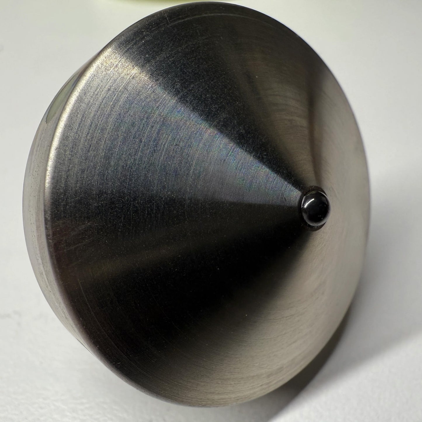 CountyComm Tip Top Extreme - Tungsten / Titanium / UGM Glow - Spinning Top + Delrin Stand by Maratac®