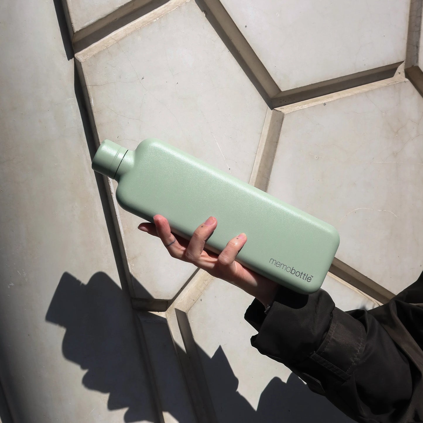 Memobottle™ Slim Stainless Steel 600ml, Pistachio