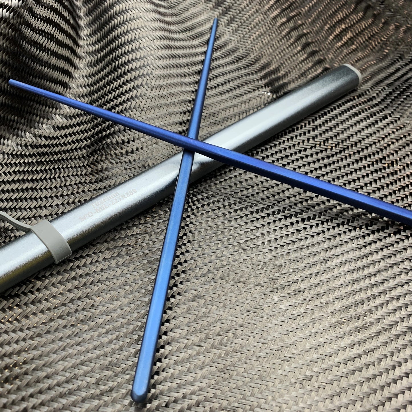 CountyComm Blue Robusto Titanium Chopsticks Kit - Gen 6