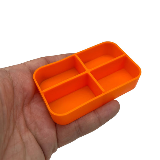 CountyComm Industrial Strength Survival Food Grade Tins Gen 2, Orange Silicone Divider (Only)