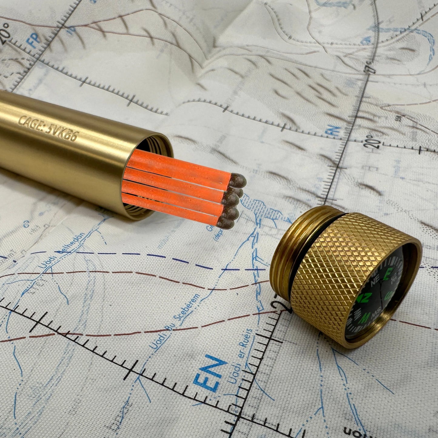 CountyComm Brass Match / Compass Capsule - Gen 2