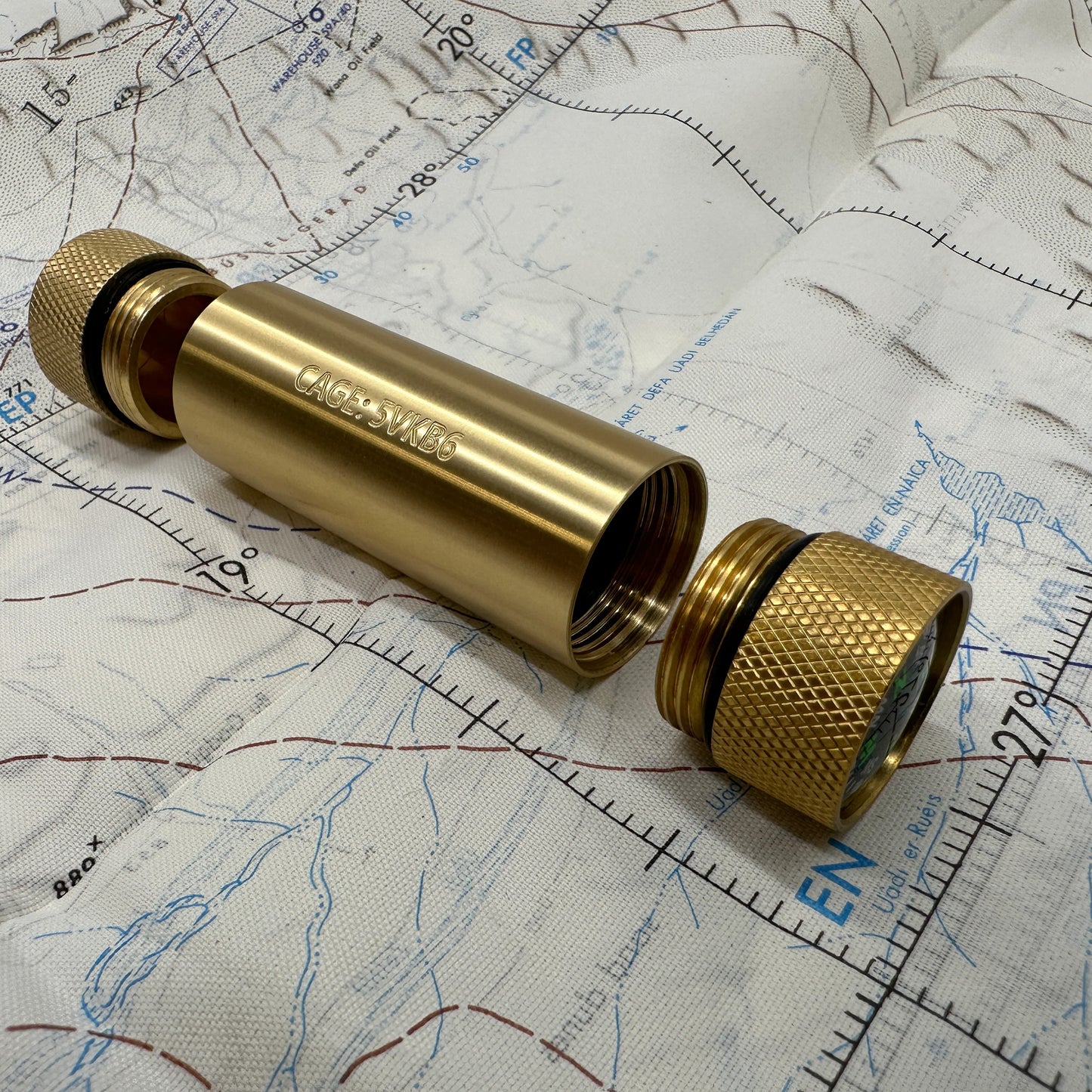 CountyComm Brass Match / Compass Capsule - Gen 2